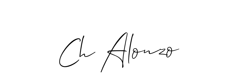 Make a short Ch Alonzo signature style. Manage your documents anywhere anytime using Allison_Script. Create and add eSignatures, submit forms, share and send files easily. Ch Alonzo signature style 2 images and pictures png