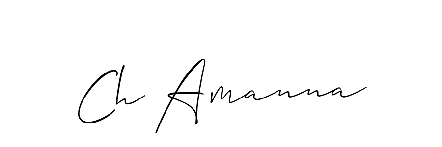 Best and Professional Signature Style for Ch Amanna. Allison_Script Best Signature Style Collection. Ch Amanna signature style 2 images and pictures png