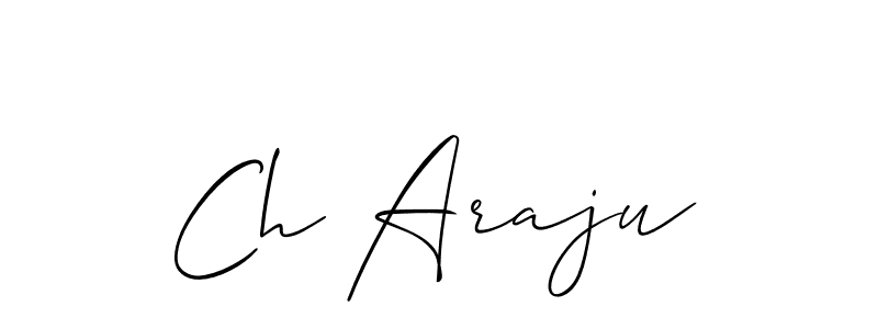 This is the best signature style for the Ch Araju name. Also you like these signature font (Allison_Script). Mix name signature. Ch Araju signature style 2 images and pictures png