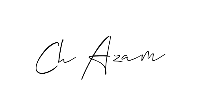 Make a beautiful signature design for name Ch Azam. Use this online signature maker to create a handwritten signature for free. Ch Azam signature style 2 images and pictures png