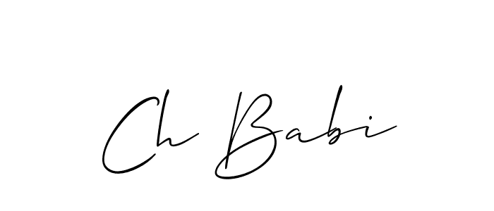 You can use this online signature creator to create a handwritten signature for the name Ch Babi. This is the best online autograph maker. Ch Babi signature style 2 images and pictures png