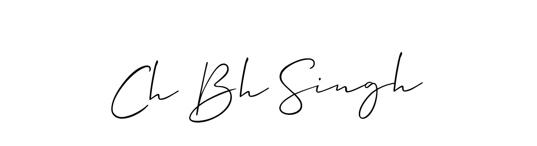How to make Ch Bh Singh signature? Allison_Script is a professional autograph style. Create handwritten signature for Ch Bh Singh name. Ch Bh Singh signature style 2 images and pictures png