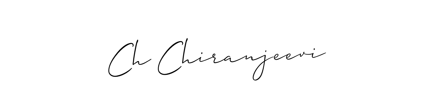 Make a short Ch Chiranjeevi signature style. Manage your documents anywhere anytime using Allison_Script. Create and add eSignatures, submit forms, share and send files easily. Ch Chiranjeevi signature style 2 images and pictures png