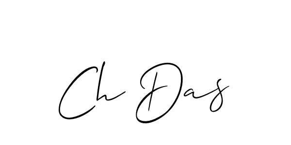 Use a signature maker to create a handwritten signature online. With this signature software, you can design (Allison_Script) your own signature for name Ch Das. Ch Das signature style 2 images and pictures png