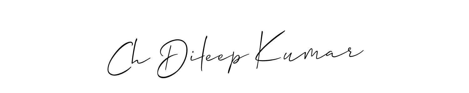 You should practise on your own different ways (Allison_Script) to write your name (Ch Dileep Kumar) in signature. don't let someone else do it for you. Ch Dileep Kumar signature style 2 images and pictures png