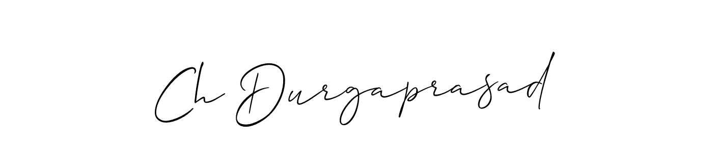 This is the best signature style for the Ch Durgaprasad name. Also you like these signature font (Allison_Script). Mix name signature. Ch Durgaprasad signature style 2 images and pictures png