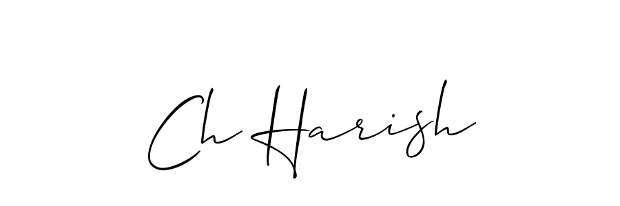 Ch Harish stylish signature style. Best Handwritten Sign (Allison_Script) for my name. Handwritten Signature Collection Ideas for my name Ch Harish. Ch Harish signature style 2 images and pictures png