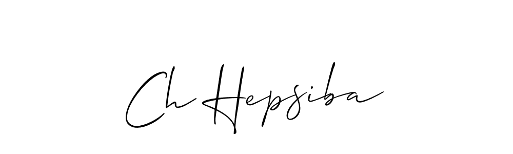 This is the best signature style for the Ch Hepsiba name. Also you like these signature font (Allison_Script). Mix name signature. Ch Hepsiba signature style 2 images and pictures png