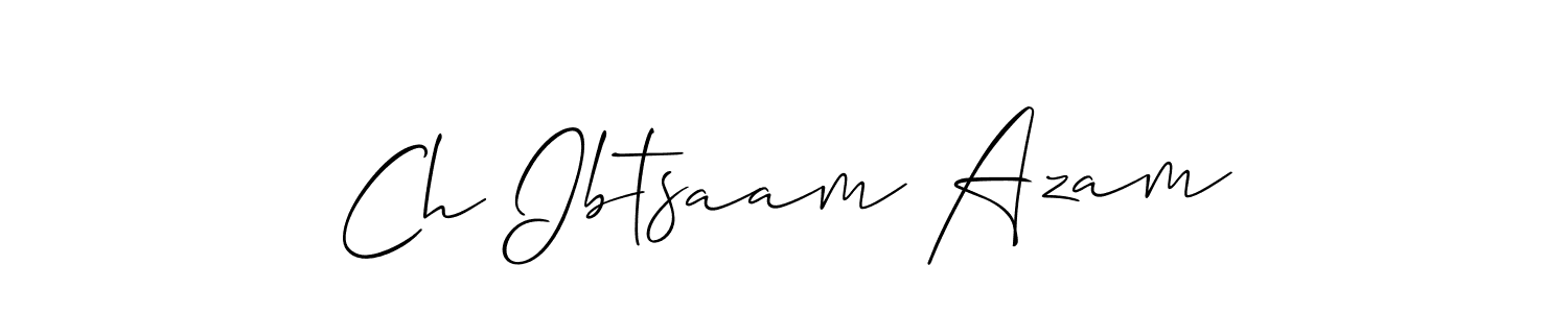 This is the best signature style for the Ch Ibtsaam Azam name. Also you like these signature font (Allison_Script). Mix name signature. Ch Ibtsaam Azam signature style 2 images and pictures png