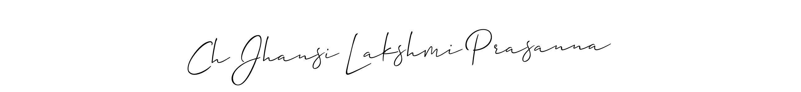 Use a signature maker to create a handwritten signature online. With this signature software, you can design (Allison_Script) your own signature for name Ch Jhansi Lakshmi Prasanna. Ch Jhansi Lakshmi Prasanna signature style 2 images and pictures png