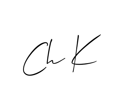 Similarly Allison_Script is the best handwritten signature design. Signature creator online .You can use it as an online autograph creator for name Ch K. Ch K signature style 2 images and pictures png
