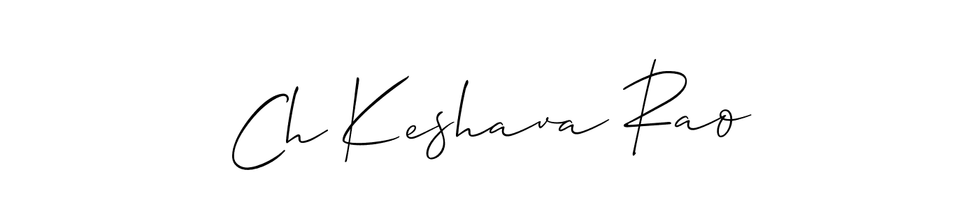 Design your own signature with our free online signature maker. With this signature software, you can create a handwritten (Allison_Script) signature for name Ch Keshava Rao. Ch Keshava Rao signature style 2 images and pictures png