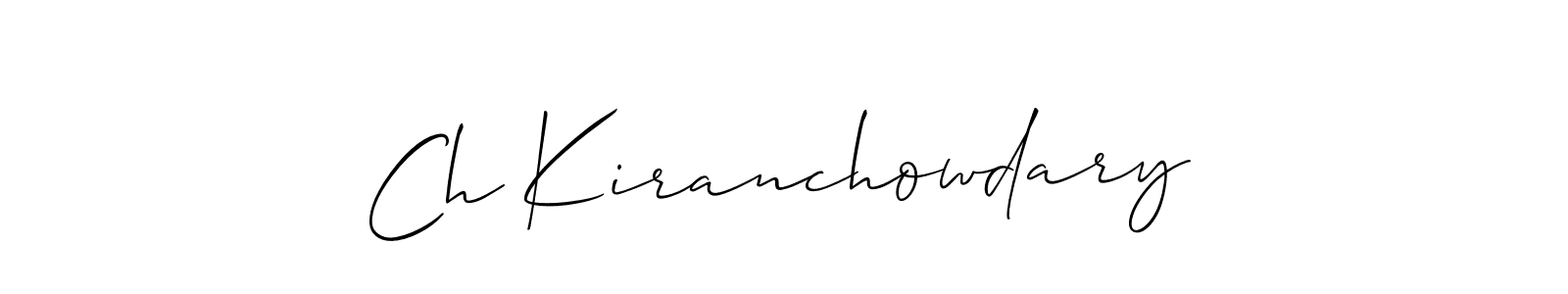 Here are the top 10 professional signature styles for the name Ch Kiranchowdary. These are the best autograph styles you can use for your name. Ch Kiranchowdary signature style 2 images and pictures png