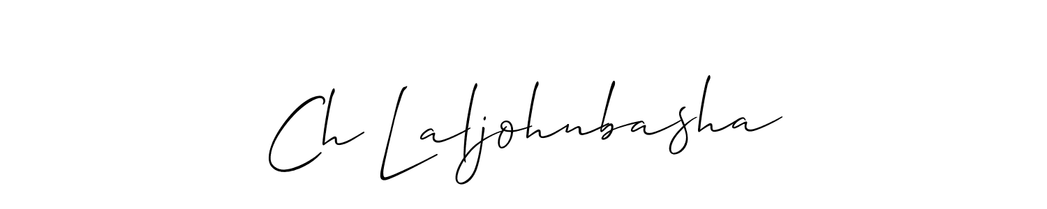 It looks lik you need a new signature style for name Ch Laljohnbasha. Design unique handwritten (Allison_Script) signature with our free signature maker in just a few clicks. Ch Laljohnbasha signature style 2 images and pictures png