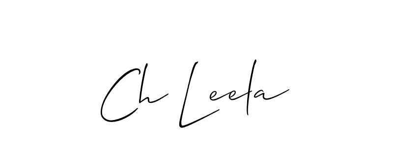 Once you've used our free online signature maker to create your best signature Allison_Script style, it's time to enjoy all of the benefits that Ch Leela name signing documents. Ch Leela signature style 2 images and pictures png