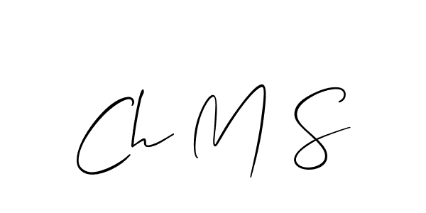 Best and Professional Signature Style for Ch M S. Allison_Script Best Signature Style Collection. Ch M S signature style 2 images and pictures png