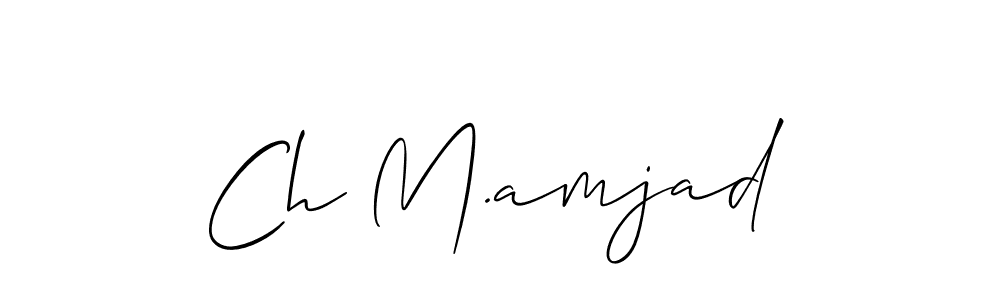 if you are searching for the best signature style for your name Ch M.amjad. so please give up your signature search. here we have designed multiple signature styles  using Allison_Script. Ch M.amjad signature style 2 images and pictures png