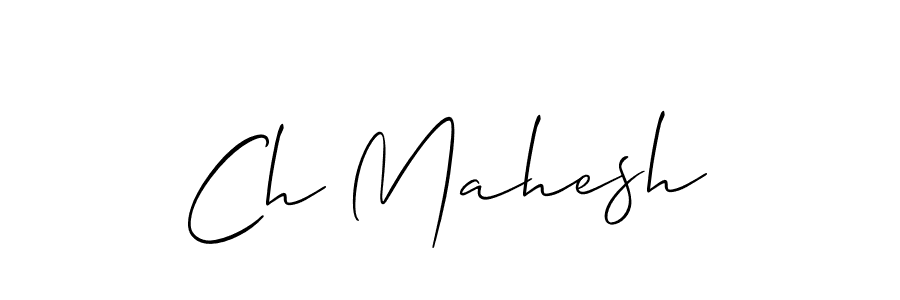 Ch Mahesh stylish signature style. Best Handwritten Sign (Allison_Script) for my name. Handwritten Signature Collection Ideas for my name Ch Mahesh. Ch Mahesh signature style 2 images and pictures png