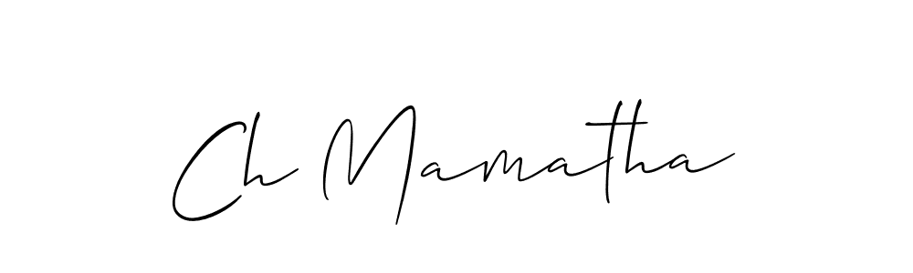 This is the best signature style for the Ch Mamatha name. Also you like these signature font (Allison_Script). Mix name signature. Ch Mamatha signature style 2 images and pictures png