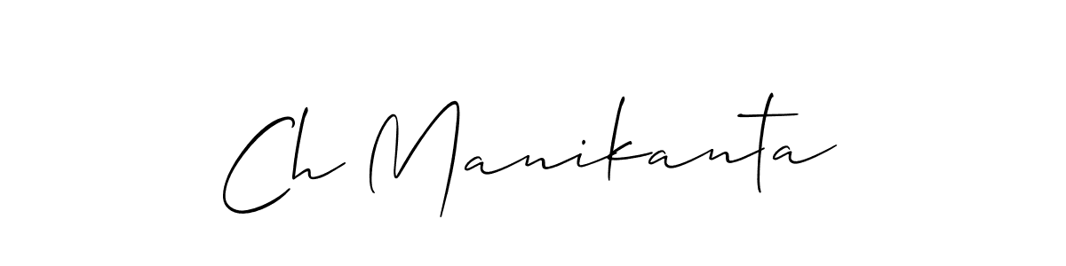 Ch Manikanta stylish signature style. Best Handwritten Sign (Allison_Script) for my name. Handwritten Signature Collection Ideas for my name Ch Manikanta. Ch Manikanta signature style 2 images and pictures png