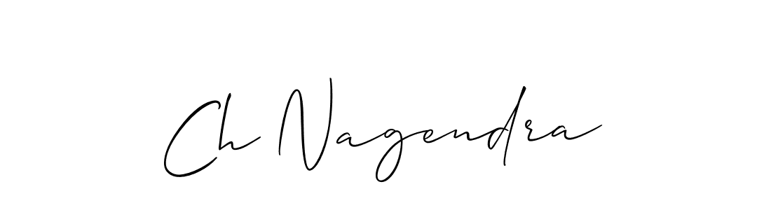 Make a beautiful signature design for name Ch Nagendra. With this signature (Allison_Script) style, you can create a handwritten signature for free. Ch Nagendra signature style 2 images and pictures png