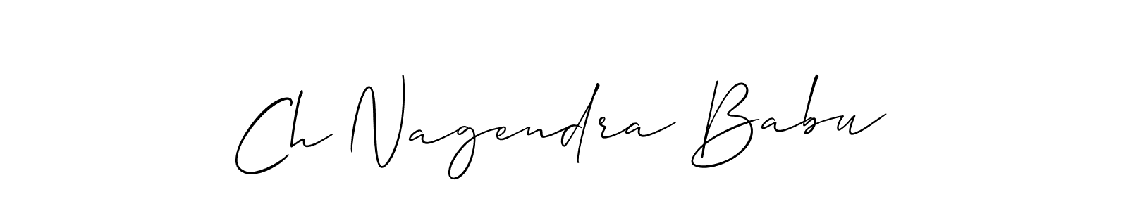 It looks lik you need a new signature style for name Ch Nagendra Babu. Design unique handwritten (Allison_Script) signature with our free signature maker in just a few clicks. Ch Nagendra Babu signature style 2 images and pictures png