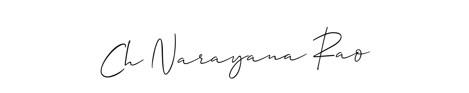 How to Draw Ch Narayana Rao signature style? Allison_Script is a latest design signature styles for name Ch Narayana Rao. Ch Narayana Rao signature style 2 images and pictures png