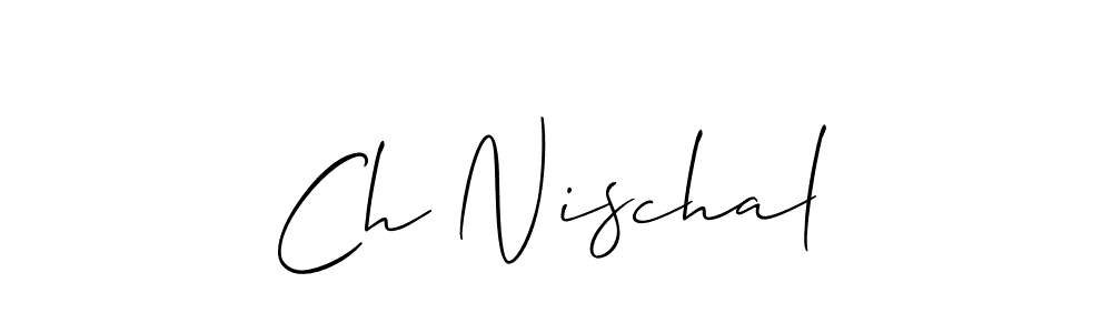 Design your own signature with our free online signature maker. With this signature software, you can create a handwritten (Allison_Script) signature for name Ch Nischal. Ch Nischal signature style 2 images and pictures png