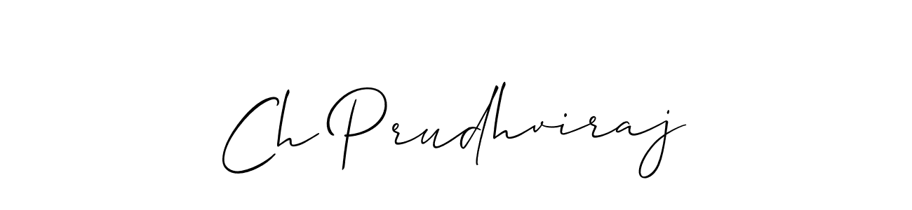 Design your own signature with our free online signature maker. With this signature software, you can create a handwritten (Allison_Script) signature for name Ch Prudhviraj. Ch Prudhviraj signature style 2 images and pictures png