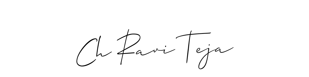 How to Draw Ch Ravi Teja signature style? Allison_Script is a latest design signature styles for name Ch Ravi Teja. Ch Ravi Teja signature style 2 images and pictures png