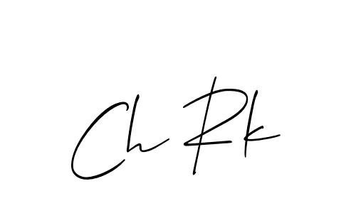Make a beautiful signature design for name Ch Rk. Use this online signature maker to create a handwritten signature for free. Ch Rk signature style 2 images and pictures png