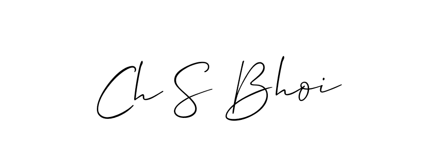 How to Draw Ch S Bhoi signature style? Allison_Script is a latest design signature styles for name Ch S Bhoi. Ch S Bhoi signature style 2 images and pictures png
