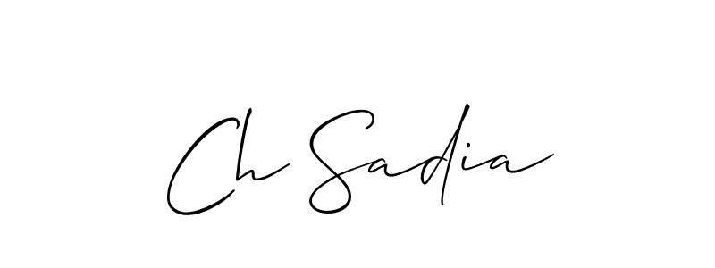 Check out images of Autograph of Ch Sadia name. Actor Ch Sadia Signature Style. Allison_Script is a professional sign style online. Ch Sadia signature style 2 images and pictures png
