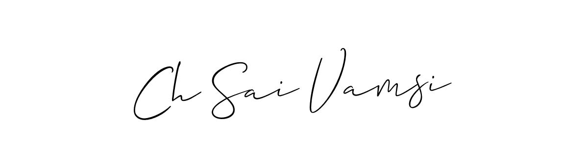 Make a beautiful signature design for name Ch Sai Vamsi. Use this online signature maker to create a handwritten signature for free. Ch Sai Vamsi signature style 2 images and pictures png