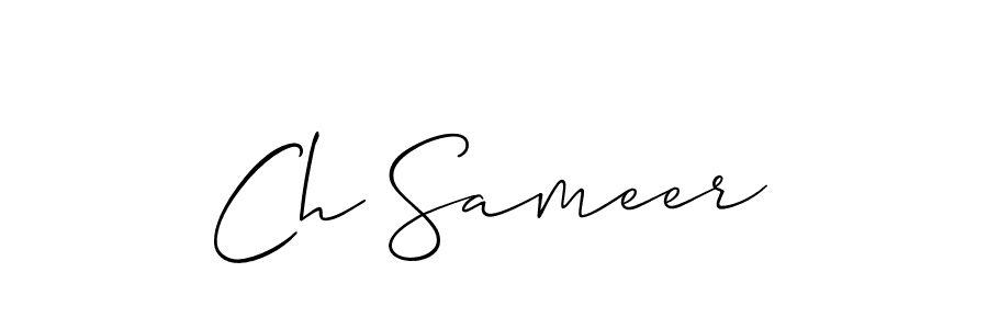 Also we have Ch Sameer name is the best signature style. Create professional handwritten signature collection using Allison_Script autograph style. Ch Sameer signature style 2 images and pictures png