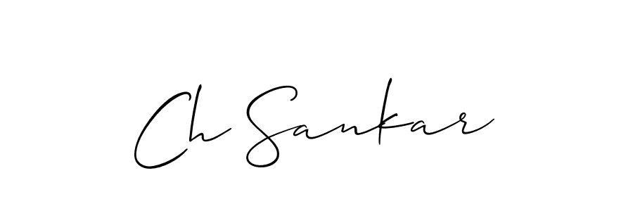 Design your own signature with our free online signature maker. With this signature software, you can create a handwritten (Allison_Script) signature for name Ch Sankar. Ch Sankar signature style 2 images and pictures png