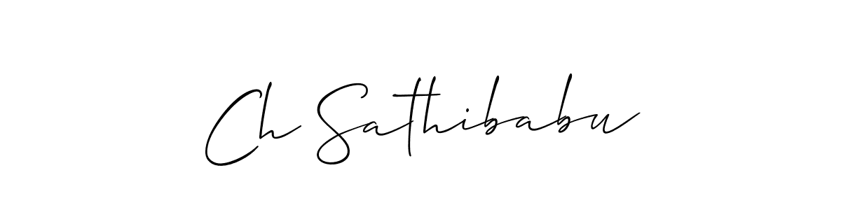 Make a beautiful signature design for name Ch Sathibabu. Use this online signature maker to create a handwritten signature for free. Ch Sathibabu signature style 2 images and pictures png