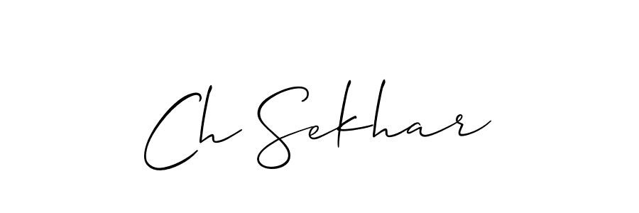 Design your own signature with our free online signature maker. With this signature software, you can create a handwritten (Allison_Script) signature for name Ch Sekhar. Ch Sekhar signature style 2 images and pictures png