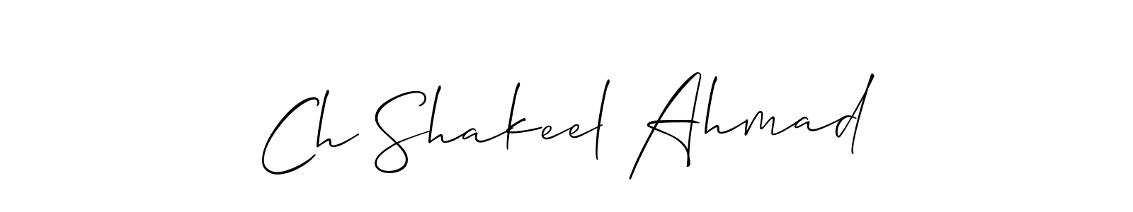 You can use this online signature creator to create a handwritten signature for the name Ch Shakeel Ahmad. This is the best online autograph maker. Ch Shakeel Ahmad signature style 2 images and pictures png