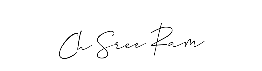 Best and Professional Signature Style for Ch Sree Ram. Allison_Script Best Signature Style Collection. Ch Sree Ram signature style 2 images and pictures png