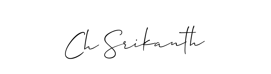 Once you've used our free online signature maker to create your best signature Allison_Script style, it's time to enjoy all of the benefits that Ch Srikanth name signing documents. Ch Srikanth signature style 2 images and pictures png