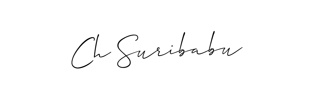 Make a beautiful signature design for name Ch Suribabu. Use this online signature maker to create a handwritten signature for free. Ch Suribabu signature style 2 images and pictures png