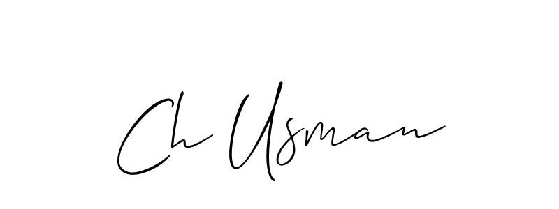 How to Draw Ch Usman signature style? Allison_Script is a latest design signature styles for name Ch Usman. Ch Usman signature style 2 images and pictures png