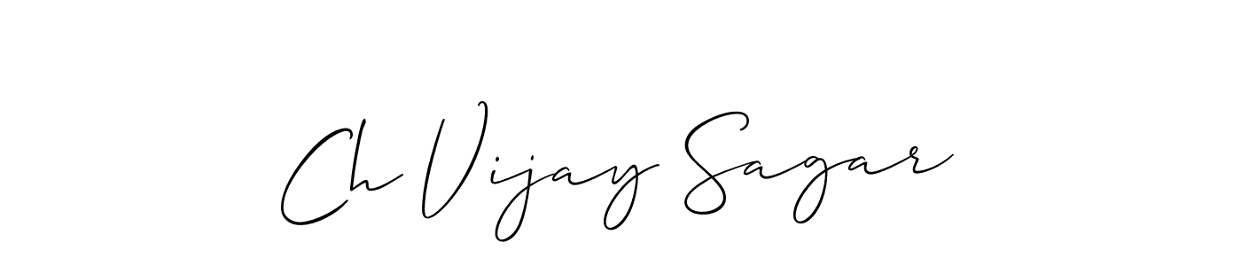 You should practise on your own different ways (Allison_Script) to write your name (Ch Vijay Sagar) in signature. don't let someone else do it for you. Ch Vijay Sagar signature style 2 images and pictures png