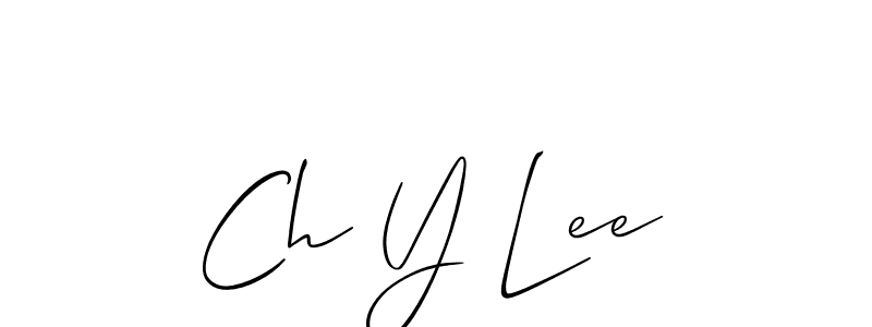 How to make Ch Y Lee signature? Allison_Script is a professional autograph style. Create handwritten signature for Ch Y Lee name. Ch Y Lee signature style 2 images and pictures png