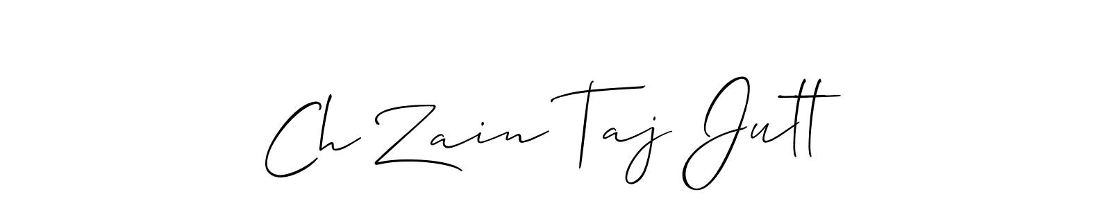 Make a beautiful signature design for name Ch Zain Taj Jutt. Use this online signature maker to create a handwritten signature for free. Ch Zain Taj Jutt signature style 2 images and pictures png