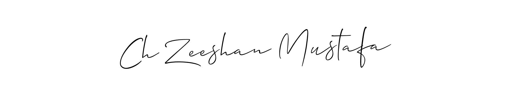 It looks lik you need a new signature style for name Ch Zeeshan Mustafa. Design unique handwritten (Allison_Script) signature with our free signature maker in just a few clicks. Ch Zeeshan Mustafa signature style 2 images and pictures png