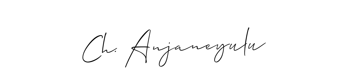 Use a signature maker to create a handwritten signature online. With this signature software, you can design (Allison_Script) your own signature for name Ch. Anjaneyulu. Ch. Anjaneyulu signature style 2 images and pictures png
