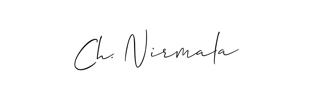 This is the best signature style for the Ch. Nirmala name. Also you like these signature font (Allison_Script). Mix name signature. Ch. Nirmala signature style 2 images and pictures png