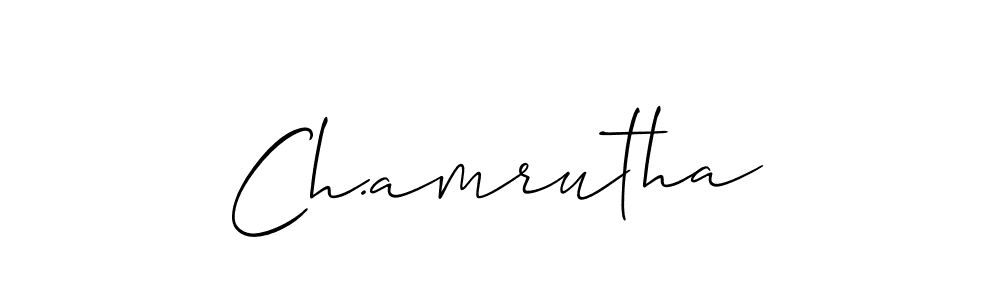 How to Draw Ch.amrutha signature style? Allison_Script is a latest design signature styles for name Ch.amrutha. Ch.amrutha signature style 2 images and pictures png